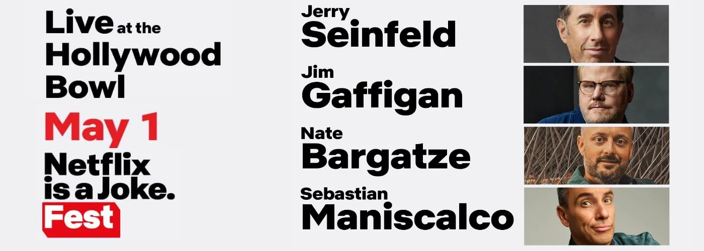 Netflix Is A Joke Festival: Seinfeld, Gaffigan, Bargatze & Maniscalco