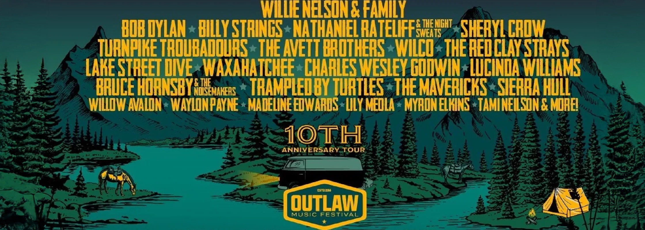 Outlaw Music Festival: Willie Nelson, Bob Dylan, Billy Strings & Sierra Hull